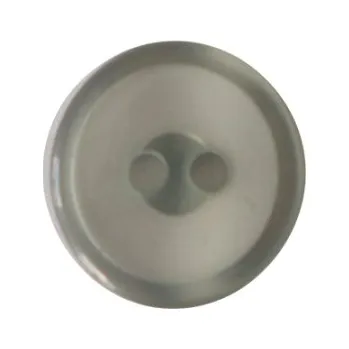 Knoflík Knoflík sv.šedý + bílý 10119/24/17 - Šedý, 15 mm