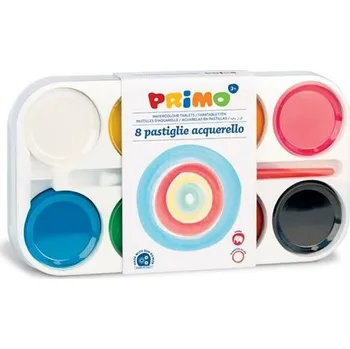 PRIMO vodové barvy JUMBO 8 barev + štět