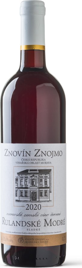 Znovín Rulandské modré 2020 moravské zemské víno 0,75 l (0425)