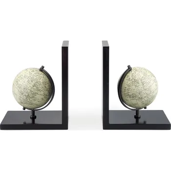 Zarážka na knihu Zarážka na knihy, mappamondo, x2, dřevo, 20,5x10,5x33