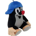 Krtek 16 cm sedící, kšiltovka modrá, plyšová hračka