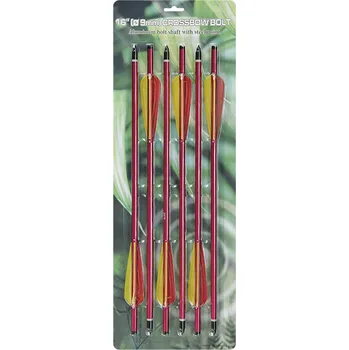 Karnevalový kostým Man Kung Šípy do kuše 16“ hliníkové červené od Man Kung, sada 6ks (Ø9mm)