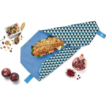Svačinový box Roll´eat Boc'n'Roll obal na svačinu- Tiles Blue