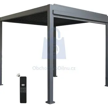 Pergola Pergola bioklimatická hliníková, LanitPlast BIOCLIMATIC PREMIUM PLUS 4950 x 3010 x 2530 mm, balení 1 ks