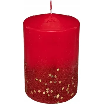 Svíčka VÁNOČNÍ SVÍČKA s gradientem ČERVENÁ 90 g