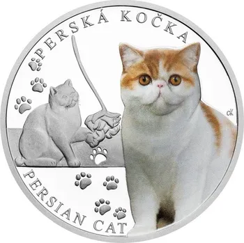 2024 - Stříbrná mince Perská kočka - Plemena koček