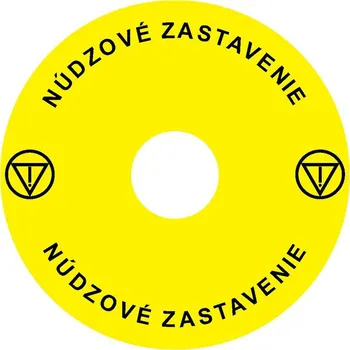 tlačítko Noark 106809 Ex9P1 H S9SK Štítek nouzového zastavení