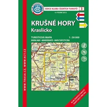 Cestování KČT 3 Krušné hory-Kraslicko 1:50T / Turistická mapa
