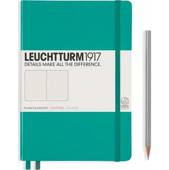 Blok Zápisník Emerald, Medium, 251 p., tečkovaný