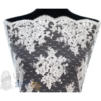 Metráž - Krajka BÍLÁ LZ92359001 - Bílá, 130 CM