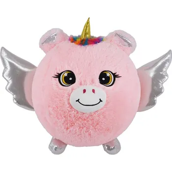 plyšák Sparkys Nafukovací plyšový kamarád - Jednorožec - 30 cm - růžová