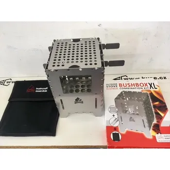 Turistický vařič Bushcraft Bushbox XL nerez outdoorový vařič a gril