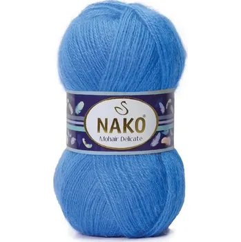 Příze Nako Mohair delicate 6121 modrá