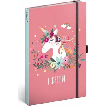 Blok Notes Jednorožec, linkovaný, 13 × 21 cm