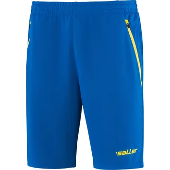 Pánské kraťasy Saller VIBE Tréninkové-volnočasové šortky BARVA: 280 žlutá-modrá, Velikost: XXL Lehký a pohodlný střih pro sport i volný čas