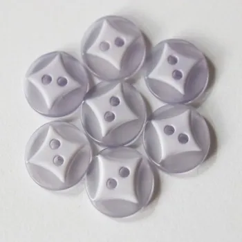 Knoflík knoflik sv.modrý halenk. 20008/23 - Bílá, 15mm