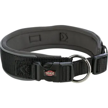 Obojek pro psa Trixie Obojek Premium Extra Široký, Černá/Grafit - S/M