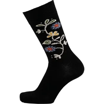 Dámské termo ponožky Merino ponožky Bloom black, Bengt & Lotta Švédsko Černá 35/39