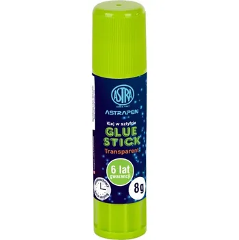 Kancelářské lepidlo ASTRA Transparent, Lepicí tyčinka 8g, 401120004