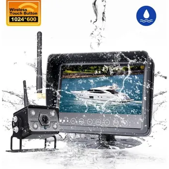 Couvací kamera SET bezdrátový digitální kamerový systém s monitorem 7" AHD, voděodolný