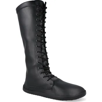 Dámské kozačky Barefoot dámské kozačky Ahinsa - Jaya Tall vysoké černé Velikost: 44