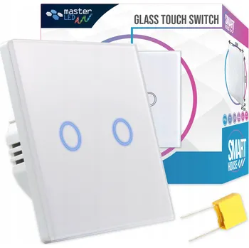 vypínač Dvojitý dotykový vypínač Masterled bílý 7116