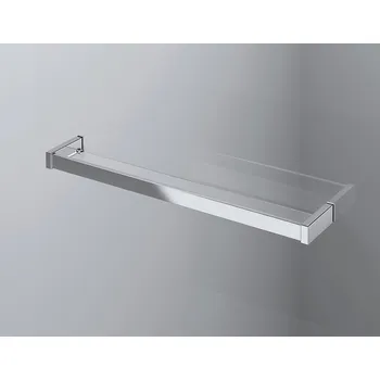 Ronal Bathrooms (Sanswiss) Skleněná polička Ronal Pur 600 x mm, chrom/sklo