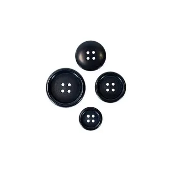 Knoflík Módní plastový knoflík v tmavě modré barvě výrobce DILL - Modrá, 15mm