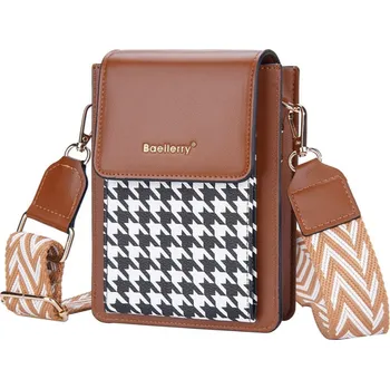 Kabelka Dámská crossbody taštička na mobil Barva: Hnědá