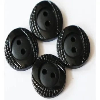 Knoflík 20228 knoflik 259/24 černý - Černá, 15mm