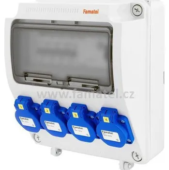 Rozvaděč Famatel v145-6kA - ZSF40000000.1 /3957 Zás.skříň IP54 jištěná s chráničem 40/4/003