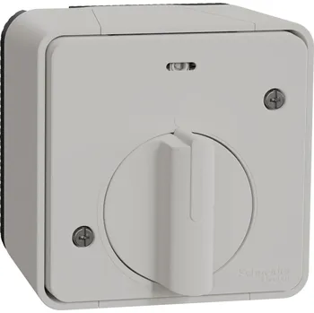vypínač Schneider Electric MUR39067 Mureva Styl - Kompletní Mechanický časový spínač, IP55, povrchová, Bílý