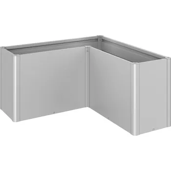 Vyvýšený záhon Zvýšený truhlík Biohort Belvedere MAXI- výška 77 cm- stříbrný- různé délky a tvary Velikost: 150/150x50 roh B139331