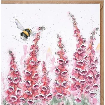 Přání 15 x 15 cm "A Cottage Garden" Wrendale Designs - vesnická zahrada