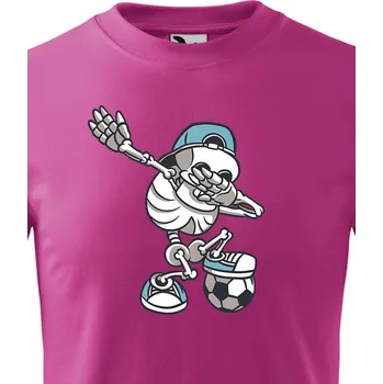 Dětské tričko Fotbalová kostra dab dance, Barva Purpurová, Velikost 122 cm/6 roků, Canvas Dětské tričko Bezvatriko.cz 2686