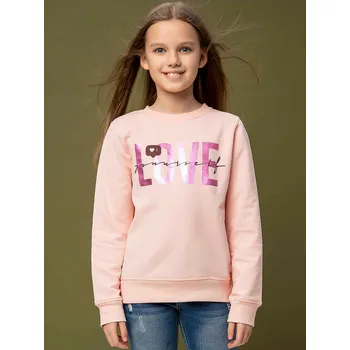 Dívčí mikina Dívčí mikina Love - růžová 158