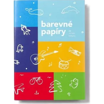 Sada barevných papírů SVĚT A4, 10 listů