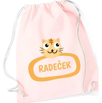 TRK Vak na záda s vlastním jménem - KOČKA Barva: Růžová