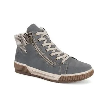 Dámská zimní obuv Kotníková obuv Rieker N0709-14 Modrá 36