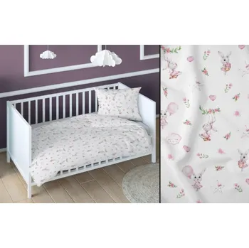 Povlečení Bavlněné dětské povlečení Zajíčci Rozměr: 40x60 a 100x138 cm