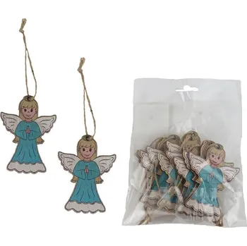Vánoce Andílek k zavěšení, 10 ks D6683
