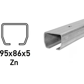 Pohon brány CAIS C-profil 95x86x5mm s otvory pro přišroubování, Zn, STAGE MZ 1 m (CAIS-STAGE-MZ-1)