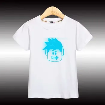 Roblox Dětské bavlněné tričko "Roblox" se svítícím obrázkem Barva: Bílá, Velikost: 100/ 3 roky