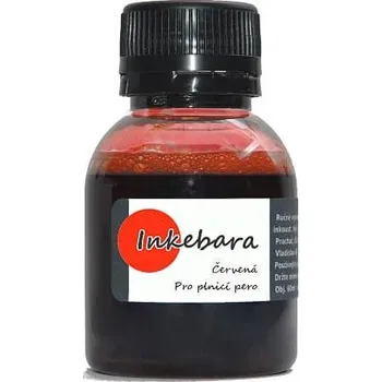 Náplň do psacích potřeb Inkebara Červený lahvičkový inkoust INKEB04