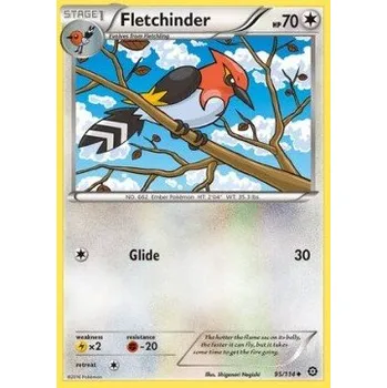 Sběratelská karetní hra Pokémon STS 095/114 Fletchinder - Steam Siege Stav: Excellent, Verze: REVERSE HOLO
