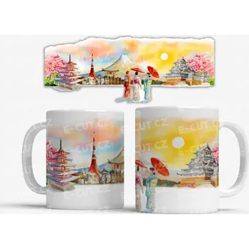 Hrnek Japonsko / Japan - Růžová