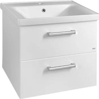 Koupelnový nábytek Aqualine Vega VEGA umyvadlová skříňka 62x50x43,6cm, 2x zásuvka, bílá VG064