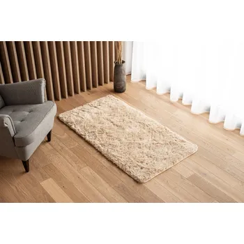 Koberec Plyšový kusový koberec BEST - SVĚTLE BÉŽOVÝ Rozměr koberce: 200x300 cm