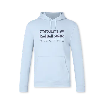Pánská mikina Volnočasová mikina s kapucí Red Bull Racing F1 s logem ORBR světle modrá XL