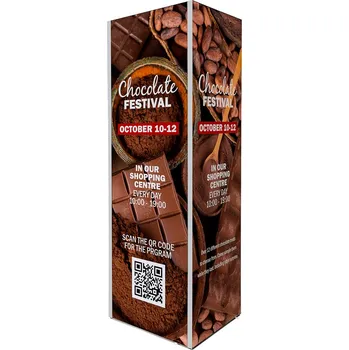 Věž s textilními vypínacími rámy 60 x 66 x 200 cm